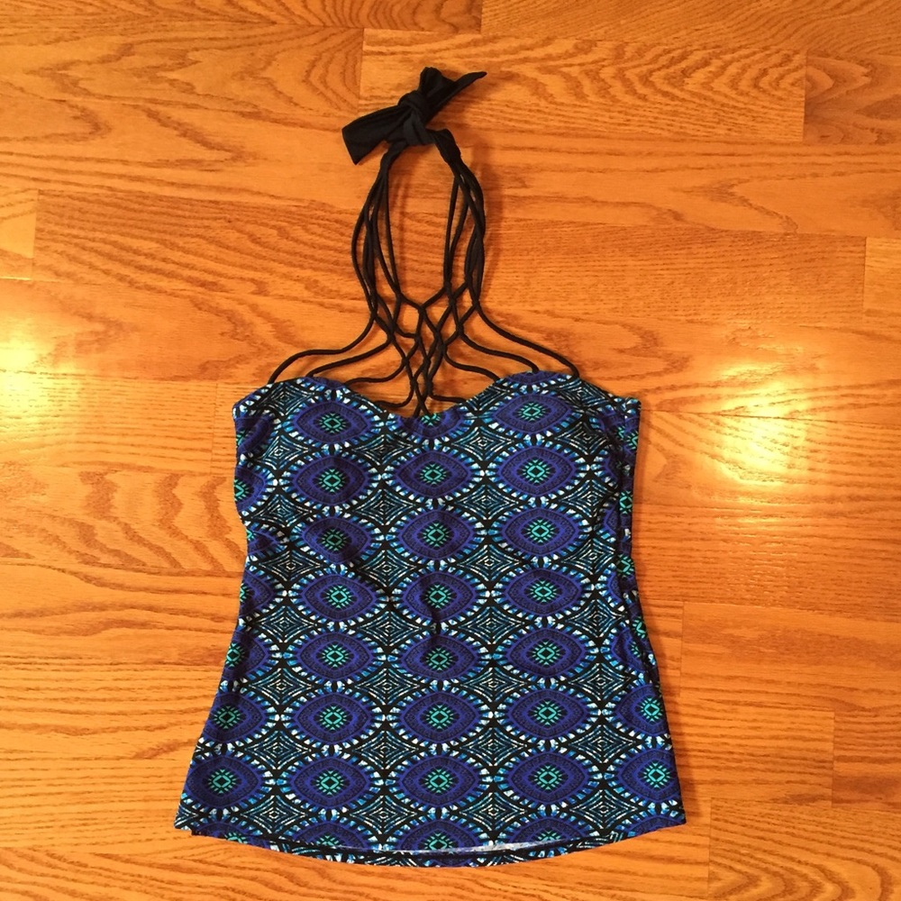 Island Escape multi-color tankini top